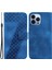 Iphone 13 Pro 6.1 Inç Pu Deri Cüzdan Kılıfı 7 Şekilli Baskı-Dark Mavi ile (Yurt Dışından) 1