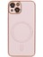 Iphone 13 Elektraplama Telefon Kılıfı Şok Geçirmez Pu Deri Kaplamalı Tpu+Pc Manyetik Kapak Magsafe-Pink ile Uyumlu (Yurt Dışından) 1