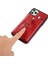 Iphone 11 Pro Case Pu Deri+Tpu Gizli Kart Tutucu Kickstand-Red ile Damla Koşullu Telefon Kapağı (Yurt Dışından) 3