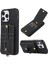 Iphone 14 Pro Kickstand Case Card Yuvaları Için Litchi Doku Pu Deri Kaplamalı Tpu+Pc Telefon Kapak Black (Yurt Dışından) 1