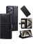 Kart Tutucu Telefon Standı Kapağı ile iPhone 13 Pro Deri Kılıfı Strap-Black (Yurt Dışından) 5