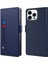 Iphone 15 Pro Case Pu Derisi Manyetik Telefon Stand Kapağı Kart Yuvası, Ayna Mavisi (Yurt Dışından) 1