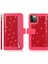 Iphone 12/12 Pro Kasa Glitter Powder Fermuar Cep 9 Kart Tutucu Deri Kapak Gül (Yurt Dışından) 1