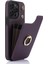 Iphone 15 Pro Case Crossbody Pu Deri+Tpu Kart Tutucu Telefon Kapağı Omuz Kayış-Dark Mor ile (Yurt Dışından) 1