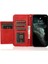 Iphone 15 Plus Için Buzağı Dokusu Fermuar Cüzdan Stand Telefon Kapağı Pu Deri Kılıf 5 Kart Yuvası-Kırmızı (Yurt Dışından) 2
