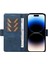 Iphone 15 Pro Pu Deri Kabuk Manyetik Cilt Touch Cüzdan Stand Kapak Mavisi Için Cep Telefonu Kılıfı (Yurt Dışından) 2