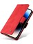 Pu Deri Telefon Kılıfı Iphone 15 Pro Max Cilt-Touch Şok Geçirmez Cüzdan Standı Kapak Kırmızı (Yurt Dışından) 5