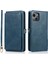 Iphone 13 Mini 5.4 Inç Cüzdan Telefon Kılıfı Çıkarılabilir 2-1 Arada Tpu+Pu Deri Deri Kapak Kayış Mavisi (Yurt Dışından) 1
