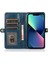 Iphone 13 Mini 5.4 Inç Cüzdan Telefon Kılıfı Çıkarılabilir 2-1 Arada Tpu+Pu Deri Deri Kapak Kayış Mavisi (Yurt Dışından) 3