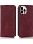 Rfıd Engelleme Kırmızıyla iPhone 15 Pro Magnicy Case Pu Deri Kart Tutucu Kapağı Için (Yurt Dışından) 1