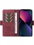 Iphone 15 Plus Anti-Cratch Kabuk Pu Deri Telefon Kılıfı Stand Kapağı Cilt-Touch Şok Geçirmez Cüzdan-Wine Kırmızı (Yurt Dışından) 2