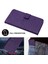 iPhone 14 Plus Içingeometrik Baskılı Cüzdan Kasası Artı Mikrofiber Deri Standı Telefon Kapak-Mor (Yurt Dışından) 3