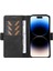 Iphone 14 Pro Folio Flip Cover Pu Pu Deri Deri Touch Stand Cüzdan Telefon Kılıfı Black (Yurt Dışından) 2