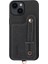 iPhone 14 Plus Içinplus Kart Yuvalı Pu Deri Kaplamalı Tpu+Pc Litchi Doku Telefon Kickstand Cover-Black (Yurt Dışından) 1