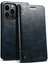 Iphone 15 Pro Max Cep Telefonu Kılıf Anti-Güz Pu Deri+Tpu Cüzdan Kart Yuvası Kapak Mavisi (Yurt Dışından) 1