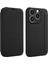 Iphone 15 Pro Koruyucu Kılıf Kart Tutucu Kickstand Sıvı Silikon Cilt Touch Telefon Kapak Black (Yurt Dışından) 1
