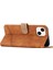 Iphone 15 Plus Için Plus Cilt Touch Hatları Için Baskılı Telefon Kılıfı Retro Pu Deri Cüzdan Kapağı Stand-Brown (Yurt Dışından) 5