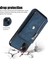 Iphone 13 Mini 5.4 Inç Kasa Zipper Cep Pu Deri+Tpu Rfıd Blowantıon Kart Yuvaları 2 Kayış Mavisi ile Örtü (Yurt Dışından) 5