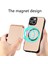 Iphone 15 Deri+Pc+Tpu Kapağı Için Karbon Fiber Telefon Kasası Çıkarılabilir Manyetik Kart Tutucu-Khaki (Yurt Dışından) 2