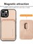 Iphone 15 Deri+Pc+Tpu Kapağı Için Karbon Fiber Telefon Kasası Çıkarılabilir Manyetik Kart Tutucu-Khaki (Yurt Dışından) 3
