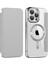Iphone 15 Pro Max Card Tutucu Için Telefon Kılıfı Rfıd Engelleme Elektrapılaşma Deri Kapağı Magsafe-Silver ile Uyumlu (Yurt Dışından) 1