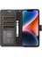 iPhone 14 Plus Içincüzdan Deri Kapağı Artı Telefon Kasası Orkide Kelebek Desen-Siyah (Yurt Dışından) 3