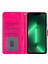 iPhone 14 Plus Için Pu Deri Kılıf Folio Flip Cüzdan Stand Akıllı Telefon Kapak Çizgisi (Yurt Dışından) 3