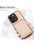 Iphone 15 Pro Max Magnetic Kart Tutucu Karbon Fiber Deri+Pc+Tpu Case-Khaki Için Çıkarılabilir Telefon Kapağı (Yurt Dışından) 5