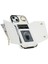 Iphone 15 Fermuar Cüzdanı Için Telefon Kılıfı Pu Deri+Tpu Yüzük Kickstand Sırt Kapak 2 Kayış-Beyaz (Yurt Dışından) 3