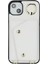 Iphone 15 Fermuar Cüzdanı Için Telefon Kılıfı Pu Deri+Tpu Yüzük Kickstand Sırt Kapak 2 Kayış-Beyaz (Yurt Dışından) 5