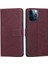 Iphone 15 Pro Magnetic Toka Folio Flip Pu Deri Cüzdan Cüzdan Cep Telefonu Katlanabilir Stand Kapak-Kırmızı (Yurt Dışından) 1