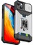 Iphone 15 Plus Cep Telefonu Kılıfı Pc+Tpu Slayt Lens Koruma Kart Tutucu Silver ile Şok Geçirmez Kapak (Yurt Dışından) 1