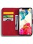 Iphone 15 Plus Çizgiye Karşı Çizelge Ançası Telefon Kapağı Buzağı Doku Standı Baskılı Çiçek Cüzdan Deri Kılıf Kırmızısı (Yurt Dışından) 3