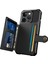 Iphone 15 Pro Max Kart Tutucu Için Cüzdan Telefon Kılıfı Pu Deri+Tpu Kapak Desteği Manyetik Araba Montaj Black (Yurt Dışından) 3