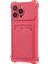 Iphone 15 Pro Max Case Bırak-Kötü Tpu Kart Yuvası Telefon Kapağı (Hassas Kesim) -Rose (Yurt Dışından) 1