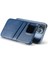 Iphone 15 Pro Case Waxy Pu Deri+Pc Kart Tutucu Telefon Kapak-Mavisi (Yurt Dışından) 3