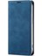 Iphone 15 Pro Max Max Cilt Touch Pu Deri Manyetik Telefon Vaka Telefon Kapağı Cüzdan Blue (Yurt Dışından) 4
