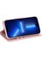 Hanman Mill Serisi Için iPhone 15 Pro Max Slim-Fit Pu Deri Kabuk Stand Kapağı Cep Telefon Kılıfı Cüzdan Rose Altın (Yurt Dışından) 2