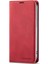 Iphone 15 Pro Max Cilt Touch Pu Pu Deri Manyetik Telefon Kılıf Telefon Kapağı Cüzdan-Kırmızı (Yurt Dışından) 4