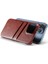 Iphone 15 Pro Case Waxy Pu Deri+Pc Kart Tutucu Telefon Kapak Kılıfı (Yurt Dışından) 3
