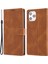 Iphone 15 Pro Dustroof Pu Deri Cep Telefon Kılıfı Manyetik Stand Cüzdan Telefon Kapağı Strap-Brown (Yurt Dışından) 1