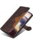 Iphone 15 Pro Max Maks Hip Hat Telefon Kapağı Pu Deri Stand Cüzdan Case-Brown (Yurt Dışından) 4