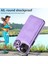 iPhone 15 Plus/14 Plus Plus Kılıf Önleme Önleyici Kart Yuvası Telefon Kılıfı Kickstand Pu+Tpu Kapak-Işık Mor (Yurt Dışından) 5