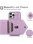Iphone 14 Pro Case Card Tutucu Kickstand Deri+Tpu Kapak Uzun Kayış-Mor ile (Yurt Dışından) 2