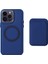 Iphone 15 Pro Magnetic Telefon Kılıfı Için Yumuşak Tpu Kart Tutucu Navy Blue ile Cilt Touch Kapağı (Yurt Dışından) 1