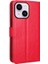 Iphone 15 Plus Için Telefon Kılıfı Plus Kapak Çılgın At Doku Deri Cüzdan Stand Kabuk-Kırmızısı (Yurt Dışından) 5