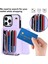 Iphone 15 Pro Kart Yuvaları Için Telefon Kabuğu Kısa+Uzun Kayışlar-Doğum ile Kickstand Kapak Anti-Sracratch Pu Derisi Anti (Yurt Dışından) 4