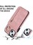 Iphone 15 Plus Için Arka Kabuk Artı Telefon Kasası Rfid Engelleme Cüzdan Retro Pu+Tpu Kickstand Kapak-Pembe (Yurt Dışından) 4