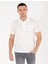 Erkek Beyaz Regular Fit Polo Yaka Merserize Tişört 50262668-VR013 2