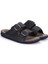 Erkek (40-47) Siyah Çift Tokalı Anatomik Comfort Terlik 2